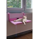 Vaelmont Pembe Polar Peluş Kedi Radyatör Yatağı, Petek Üstü Sıcak ve Konforlu Kedi ve Köpek Yatağı - Seçenek 1 - Siyah