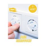 Vaelmont Priz Kapağı, Çocuk Güvenliği Için Koruyucu Koruyucu ve Kilit - Siyah