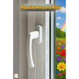 Vaelmont Pvc Pencere Kolu Yedek ve Sağ-Sol Açılır Plastik Mekanizma Koruyucu ve Kilit - Siyah