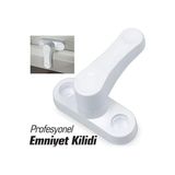 Vaelmont Pvc Pencere ve Kapı Güvenlik Kilidi, Çocuklar Için Emniyet Sağlar Koruyucu ve Kilit - Siyah