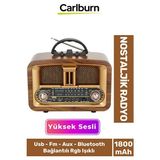 Vaelmont Retro Ahşap Radyo: Yüksek Ses ve Şık Tasarım Bir Arada Nostaljik Radyo - Siyah