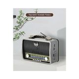 Vaelmont Şarjlı ve Taşınabilir Nostaljik Radyo ile Müzik Keyfi - Siyah