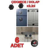Vaelmont Şık Siyah Bebek ve Çocuk Güvenlik Kilidi, Dolap ve Çekmecelerde Güvenlik Koruyucu ve Kilit