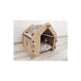 Vaelmont Taşınabilir Sök-Tak Kedi ve Köpek Kulübesi, 50X50X50 cm Kedi ve Köpek Yatağı - Seçenek 1 - Siyah