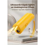 Vaelmont Taşınabilir Ultrasonik Köpek Kovucu ve El Fenerli Eğitim Cihazı Kedi ve Köpek Yatağı - Seçenek 1 - Siyah