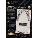 Vaelmont Teflon Ev Ütü Altlığı, Kaymaz ve Isıya Dayanıklı Ütü Masası ve Aksesuarı - Siyah - Seçenek 1