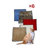 Vaelmont Yumuşak Peluş Kedi ve Köpek Halısı ile Konforlu Dinlenme Kedi ve Köpek Yatağı 40X40 cm - Seçenek 1 - Siyah