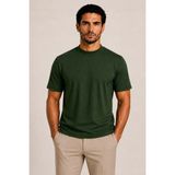 Vaganza Erkek Bisiklet Yaka Modal Tişört U01040 Haki - 2XL
