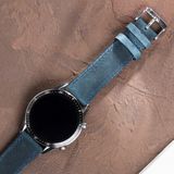Vagave Deri Saat Kordonu 20MM 22MM 24MM Fossil Diesel Lacoste Casio Armani Tissot Nacar Klasik Saat Kordonu Deri Kayış Mavi - 20 mm
