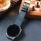 Vagave Hakiki Deri Kordon Mavi ( 24MM ) Casio Fossil Omega Nacar Seiko Tudor Citizen Lacoste Calvin Klein Armani Tissot Klasik Saat Kordonu Deri Kayış - 24 mm