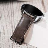 Vagave Hakiki Deri Saat Kordonu 20MM 22MM 24MM Fossil Diesel Lacoste Casio Armani Tissot Nacar Klasik Saat Kordonu Deri Kayış Gri Deri Kordon - 20 mm