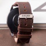 Vagave Hakiki Deri Saat Kordonu 20MM 22MM 24MM Fossil Diesel Lacoste Casio Armani Tissot Nacar Klasik Saat Kordonu Deri Kayış Kahve - 22 mm - Kahverengi