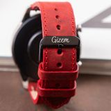 Vagave Hakiki Deri Saat Kordonu 20MM 22MM 24MM Fossil Diesel Lacoste Casio Armani Tissot Nacar Klasik Saat Kordonu Kırmızı Deri Kayış - 24 mm