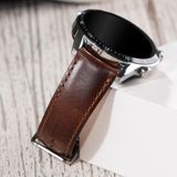 Vagave Hakiki Deri Saat Kordonu 20mm 22mm 24mm Polo Tissot Fossil Diesel Lacoste Casio Armani Nacar Daniel Klein Klasik Saat Kordonu Deri Kayış Kahverengi - 24 mm