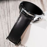 Vagave Hakiki Deri Saat Kordonu 22mm Siyah Seiko Citizen Fossil Nacar Polo Tissot Diesel Lacoste Casio Armani Klasik Saat Kordonu Siyah Deri Kayış - 22 mm
