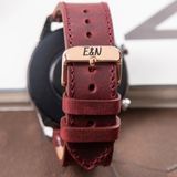 Vagave Huawei Watch Bordo Deri Kordon Watch 3 4 5 56mm Gt3 Pro Gt2 E Gt2e Gt2pro Gt3pro Watch GT4 Gt 2 3 4 Huawei Watch 4 Pro Ultimate Pro Se 2e Elite Deri Kayış 46 22mm - Siyah Toka