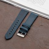 Vagave Samsung Galaxy Watch 4 / 5 / 6 / 7 44MM / 40MM / Galaxy Watch 5 Pro 45MM / Galaxy Watch 4 44MM / 40MM / Galaxy Watch 4 Classic 46MM / 42MM 47MM Active 2 40MM / 44MM Uyumlu Croco Deri Kordon - Mavi - Rose Toka