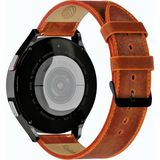 Vagave Samsung Galaxy Watch Deri Kordon Galaxy Watch 4 - 5 - 6 - 7 Watch 4 Classic / Pro 40MM 43MM 44MM 47MM Watch 5 / Watch 5 Pro 40 44 45 Watch 4 40 42 44 46MM 20MM Hardal