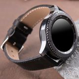 Vagave Samsung Watch 4 5 6 Watch 6 Classic 40mm 43mm 44mm 47mm Watch 5 / Watch 5 Pro 40 44 45 Watch 4 40 42 44 46mm 20mm Deri Kordon - Siyah - Siyah Toka