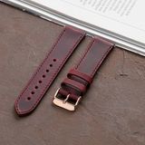 Vagave Vagave Samsung Watch 4 5 6 Watch 6 Classic 40mm 43mm 44mm 47mm Watch 5 / Watch 5 Pro 40 44 45 Watch 4 40 42 44 46mm 20mm Deri Kordon - Bordo - Gümüş Toka