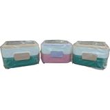 vagon beslenme kutusu lunch box paslanmaz çelik 540 ml (karışık renk 1 adet) - Yok