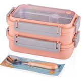 vagon çelik beslenme kutusu lunch box paslanmaz 1200 ml bl2215 (karışık renk 1 adet) - Yok