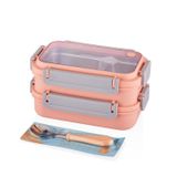 Vagon Çelik Beslenme Kutusu Lunch Box Paslanmaz 1200 Ml Bl2215 (Karışık Renk 1 Adet)