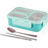 vagon çelik beslenme kutusu lunch box paslanmaz 620 ml mavi xc-7097 - Yok