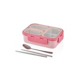 Vagon Çelik Beslenme Kutusu Lunch Box Paslanmaz 620 Ml Pembe Xc-7097