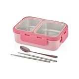 Vagon Çelik Beslenme Kutusu Lunch Box Paslanmaz 700 Ml Xc-7096 (Karışık Renk 1 Adet) - Çok Renkli