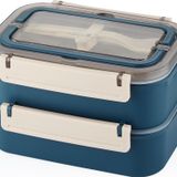 Vagon Çelik Beslenme Kutusu Lunch Box Paslanmaz Bl2221-2 (Karışık Renk 1 Adet)