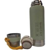 Vagon Matara 600 ml Çelik Karışık 8270 - Açık Yeşil
