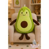 Vagon Toys Sevimli Avokado Peluş Yastık & Uyku Arkadaşı Yastık & Oyuncak Yastık & Hediyelik Yastık 35 cm - yeşil