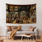Vagonik Apelles Campaspe'yi Resmediyor Van Haecht Tablosu Modern Tasarım Duvar Örtüsü Halısı 140 x 200 cm