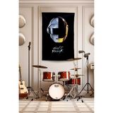 Vagonik Daft Punk Duvar Örtüsü Duvar Halısı Birinci Kalite Kumaş - 70 x 100 cm