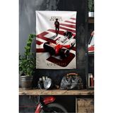 Vagonik F1 Temalı Aytron Senna Duvar Örtüsü Halısı Tapestry Formula 1 - 100 x 140 cm