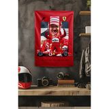 Vagonik F1 Temalı Schumacher Duvar Örtüsü Halısı Tapestry Formula 1 - 100 x 140 cm