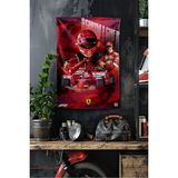 Vagonik F1 Temalı Schumacher Ferrari Duvar Örtüsü Halısı Tapestry Formula 1 - 140 x 200 cm