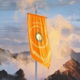 Vagonik game Of Thrones Martell Hanedanlığı Flama Bayrak - Sarı - 50x100 cm