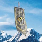 Vagonik game Of Thrones Stark Hanedanlığı Flama Bayrak - Açık Gri - 25x50 cm