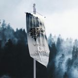 Vagonik Game Of Thrones Winter Is Coming Hanedanlığı Flama Bayrak - Gri - 70x140 cm