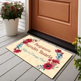 Vagonik Kişiye ve Firmaya Özel Tasarım Dijital Baskılı 50X70CM Dekoratif Çok Amaçlı Iç ve Dış Kapı Paspası - 50 x 70 cm - Kırmızı