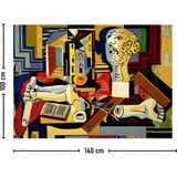Vagonik Pablo Picasso Stüdyoda Duvar Örtüsü Halısı 140X100 CM-70X100 cm - 150 x 100 cm