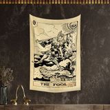 Vagonik Tarot Kartı The Fool Duvar Örtüsü Halısı - 40 x 65 cm