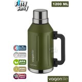 Vagonlife 1.2 Litre Bardaklı Kullanım Kulplu Paslanmaz Çelik Termos-Ffvgn1004-1200Ml