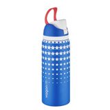 Vagonlife 1000 ml Tek Kapak Çift Kullanım Pipetli/pipetsiz Taşıma Kulplu Çelik Termos -FFVGN045ML1000DESENLI - Lacivert