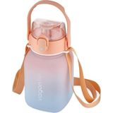 Vagonlife 1100 ML Softtouch Motivasyon Matarası Çocuklar İçin Sızdırmaz ve Hafif Kullanım