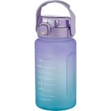 Vagonlife 1500 ml Softtouch Motivasyon Su Matarası 1 Adet Renkli Ölçülerle Kullanım Kolaylığı