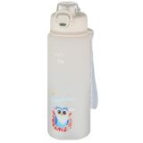 Vagonlife 2352 Soft-Touch Sevimli Hayvan Figürlü Matara 800 ml Beyaz