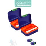 Vagonlife 2’li Beslenme Kutusu ( Seçtiğiniz Renkte 2 Adet Gönderilir ) - 2 Adet KoyuMavi